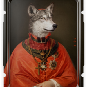 Tableau mural ibride "Le Loup"