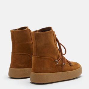Moon boot track lace suede cognac